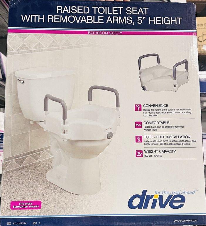 Raised Toilet Seat, Elongated 5